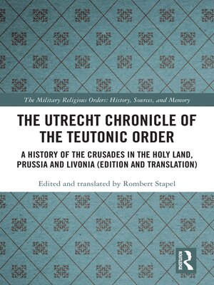 cover image of The Utrecht Chronicle of the Teutonic Order